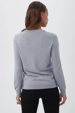 Trina Turk Abigale Sweater Heather Grey Best