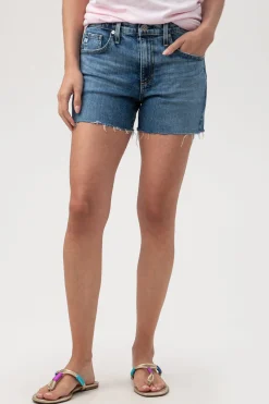 Trina Turk AG Hailey Cut Off Denim Short INDIGO Clearance