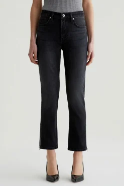 Trina Turk AG Mari Moto Crop Jean BLACK Fashion
