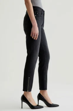 Trina Turk AG Mari Moto Crop Jean BLACK Fashion