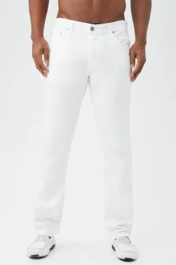 Trina Turk AG Men's Tellis Sueded Slim Jean WHITE New