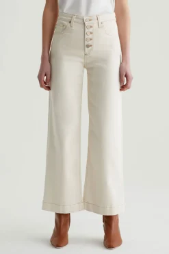 Trina Turk AG Saige Wide Leg Crop Off White Outlet