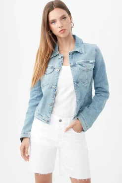 Trina Turk AG Women's Alamo Denim Jacket Light Blue Best