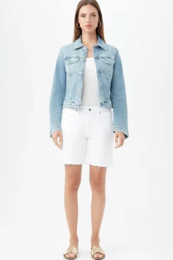Trina Turk AG Women's Alamo Denim Jacket Light Blue Best