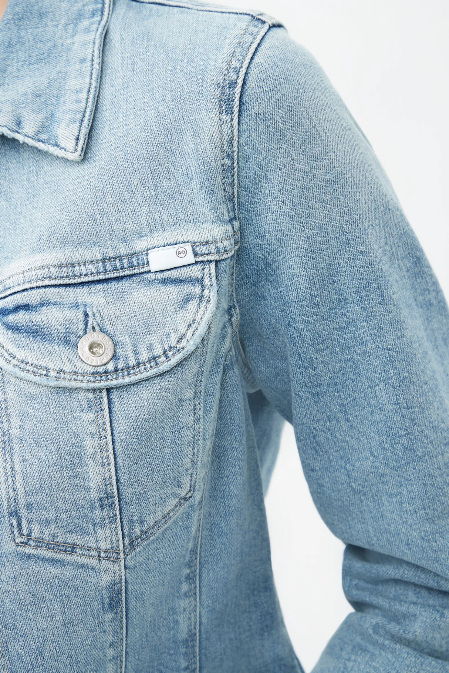 Trina Turk AG Women's Alamo Denim Jacket Light Blue Best