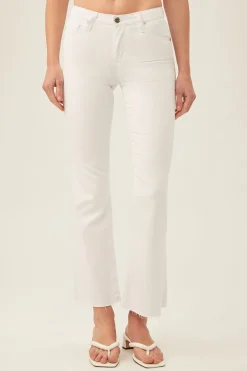 Trina Turk AG Women's Angel Bootcut Jean White Fashion