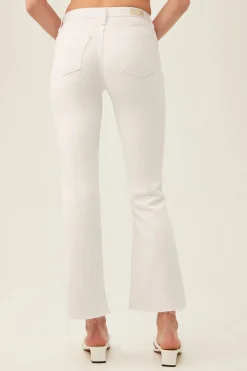 Trina Turk AG Women's Angel Bootcut Jean White Fashion