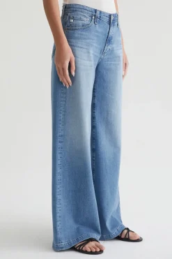 Trina Turk AG Women's Leana Wide Leg Blue Jean Indigo Clearance