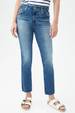 Trina Turk AG Women's Mari Crop Blue Jean Indigo Fashion