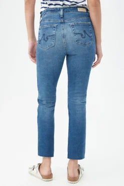 Trina Turk AG Women's Mari Crop Blue Jean Indigo Fashion