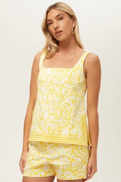 Trina Turk Aspire 2 Sleeveless Top - Poolside Gossip Desert Sun Fashion