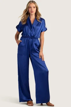 Trina Turk Atlas Sky Jumpsuit Majorelle Blue Hot