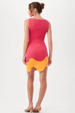 Trina Turk Attina Dress Hibiscus Clearance