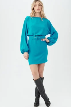 Trina Turk Avory Dress Turkana Teal Clearance