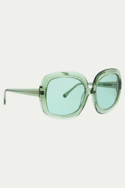 Trina Turk Bedarra Sunglasses Vert Discount