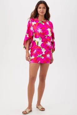 Trina Turk Bloom Casablanca Swim Tunic Multi Hot