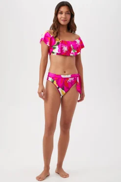 Trina Turk Bloom Off The Shoulder Ruffle Top Multi Outlet