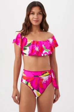 Trina Turk Bloom Sash High Waist Multi Clearance