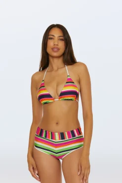 Trina Turk Boy Short Swim Bottom - Splash Stripe Multi Sale