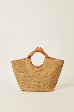 Trina Turk BTB Florian Metallic Tote Gold Sale