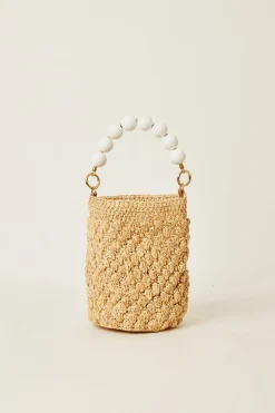 Trina Turk BTB Mazzy Bucket Tote Natural Sale