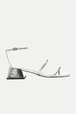 Trina Turk Burano Strappy Heeled Sandal Silver Fashion