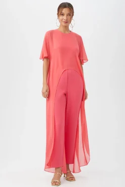 Trina Turk Capote Jumpsuit Rum Punch Clearance