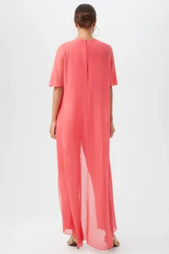 Trina Turk Capote Jumpsuit Rum Punch Clearance
