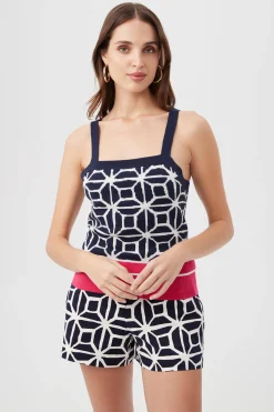Trina Turk Casady Sleeveless Cami Top - Durell Knit Multi Sale