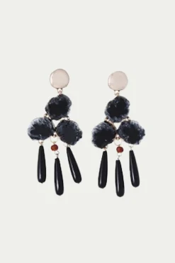 Trina Turk Castlecliff Boulder Earring Black Best