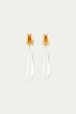 Trina Turk Castlecliff Teardrop Earring Clear Fashion