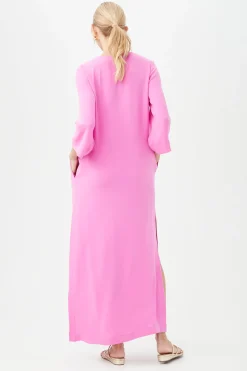 Trina Turk Catamaran 3/4-Sleeve Maxi Dress Piazza Pink Sale
