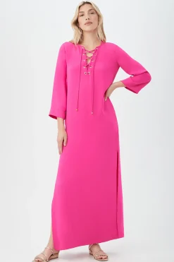 Trina Turk Catamaran 3/4-Sleeve Maxi Dress Online