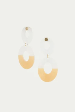 Trina Turk Chain Eclipse Earrings Gold Fashion