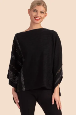 Trina Turk Chic Wrap Black MLT Outlet