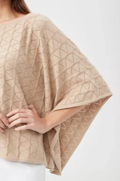 Trina Turk Chic Wrap 2 Sweater Chai Fashion