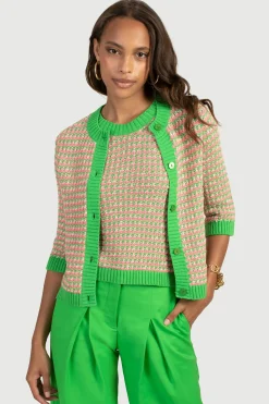 Trina Turk Daylight Cardigan Green Outlet
