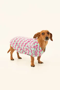 Trina Turk Dog Walk Jersey Pet Pajama Shirt Purple Best