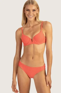 Trina Turk Empire Lurex Underwire Top Aperol Orange Sale