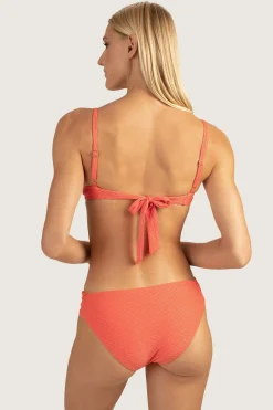 Trina Turk Empire Lurex Underwire Top Aperol Orange Sale
