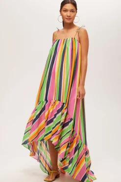 Trina Turk Enchant 2 Sleeveless Dress - Splash Stripe Multi Discount