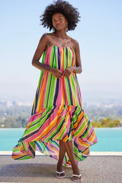 Trina Turk Enchant 2 Sleeveless Dress - Splash Stripe Multi Discount