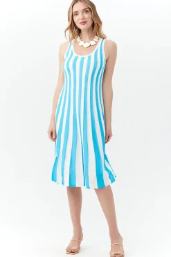 Trina Turk Felice Dress Blue Grotto/Whitewash Online