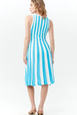 Trina Turk Felice Dress Blue Grotto/Whitewash Online
