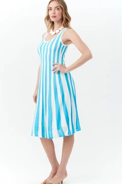 Trina Turk Felice Dress Blue Grotto/Whitewash Online