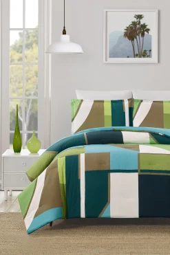 Trina Turk Geo King 3-Piece Comforter Set Multi Discount