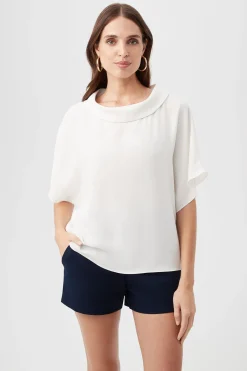 Trina Turk Honeysuckle Boatneck Dolman-Sleeve Top Sale