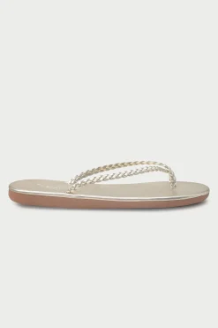 Trina Turk Ioulia Thong Sandal Platinum Clearance