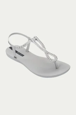 Trina Turk Ipanema Class Twist Sandal - Grey Clearance