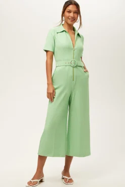 Trina Turk Jannise 3 Jumpsuit - Game Time Glen Plaid Grass Court Green/Whitewash Online